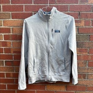 L.L. Bean Light Gray Full-Zip Jacket